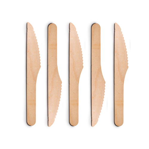 wooden disposable knives