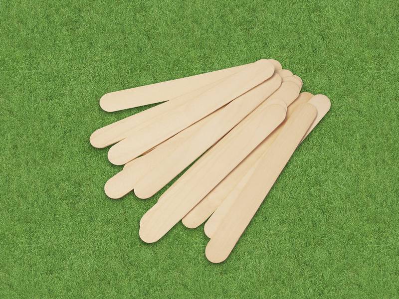 114 mm Disposable wooden spatula, tongue depressor Retail