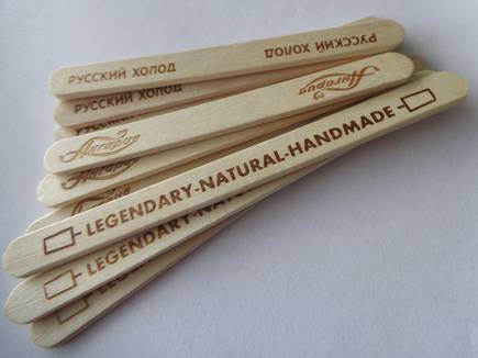 ice cream stick bundled milled custom logo